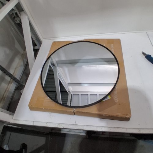 HARRITPURE ROUND BATHROOM MIRROR - 20" - BLACK-(MODEL:MODERN) image 2