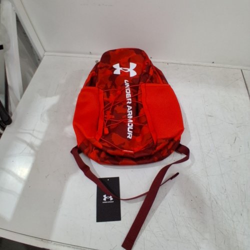 UNDER ARMOUR HUSTLE SPORT 6.0 BACKPACK - 26 L - ANTHEM RED / CARDINAL / WHITE (STYLE: 6000397) image 3