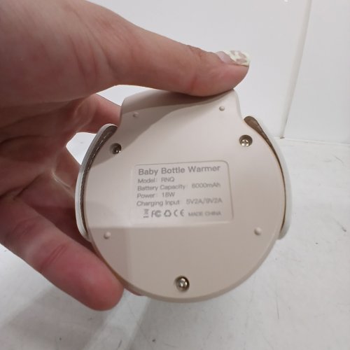 USB RECHARGABLE BABY BOTTLE WARMER - 18W, 8000 MAH- CREAM/BEIGE (MODEL: RNQ) image 2