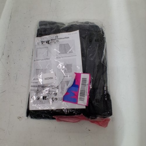 MAGNETIC MESH SCREEN DOOR KIT - 35" X 90" - BLACK image 2