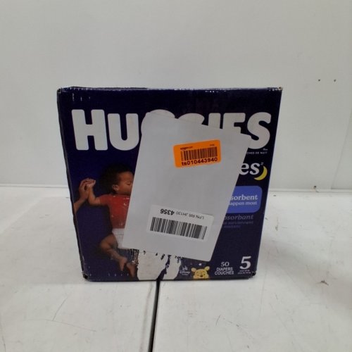 50PK HUGGIES OVERNITES NIGHT TIME DISPOSABLE BABY DIAPERS - SIZE 5 - WINNIE THE POOH image 2