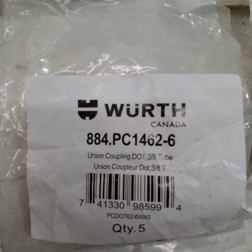 ~50PC ASSORTED WURTH CANADA BRASS HARDWARE - AIRBRAKE TEES/PIPE FITTING/UNION COUPLINGS, ETC. image 4