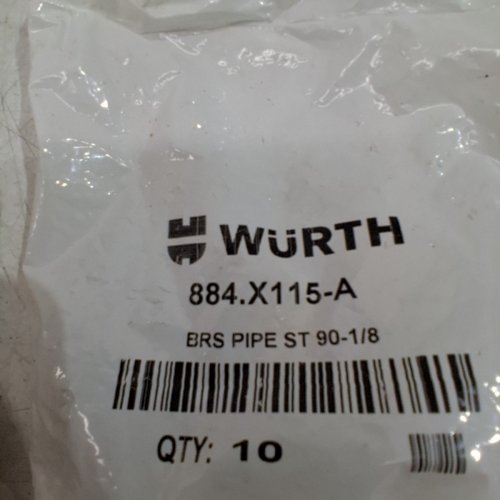 ~50PC ASSORTED WURTH CANADA BRASS HARDWARE - AIRBRAKE TEES/PIPE FITTING/UNION COUPLINGS, ETC. image 7