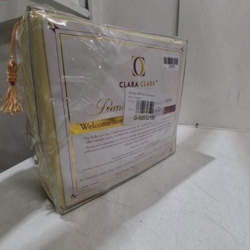4PC CLARA CLARK BED SHEET SET - KING - YELLOW image 5