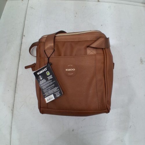 IGLOO LUXE SATCHEL LUNCH TOTE - 15 CAN CAP - BROWN (MODEL: 2014223) image 2