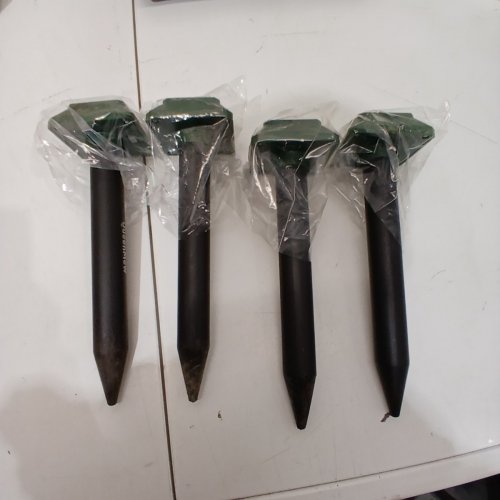 4PK QUEENMEW SOLAR POWERED ANIMAL REPELLER DETERENT DEVICES - 400HZ - (MODEL: SD-SLI87) image 3