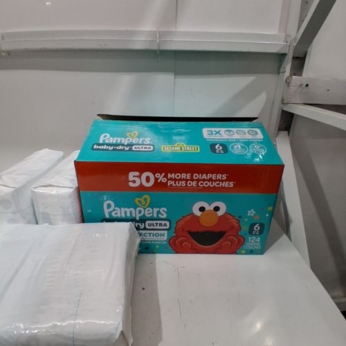 116PK PAMPERS BABY DRY ULTRA DIAPERS- SIZE 3 (16-28 LBS) - 123 SESAME STREET image 3