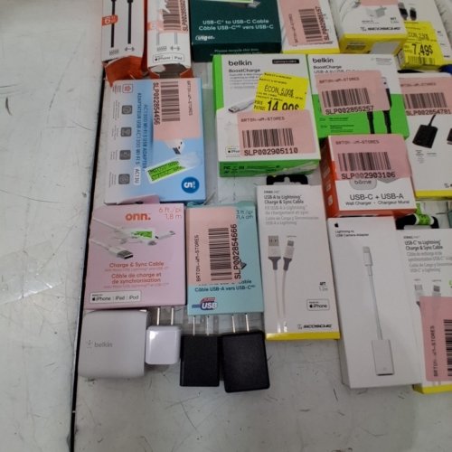 25 ASSORTED ELECTRONIC CABLES, CHARGERS AND ADAPTERS - SCOSCHE, ONN, APPLE, BELKIN image 6