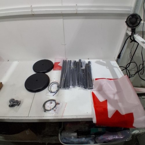 CANADA FLAGPOLE KIT - 6FT STAINLESS STEELPOLE - 3FT X 5FT - RED/WHITE image 2