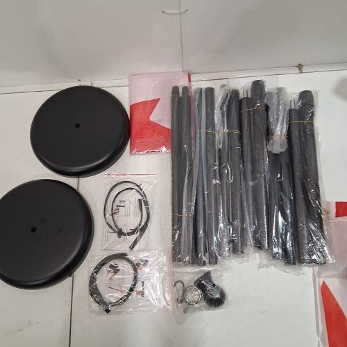 CANADA FLAGPOLE KIT - 6FT STAINLESS STEELPOLE - 3FT X 5FT - RED/WHITE image 3