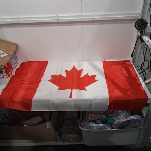 CANADA FLAGPOLE KIT - 6FT STAINLESS STEELPOLE - 3FT X 5FT - RED/WHITE image 5