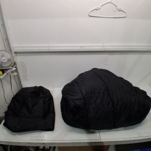 TETON SPORTS CELSIUS XXL SLEEPING BAG WITH COMPRESSION SACK - RIGHT HAND ZIPPER - BLACK/PLAID (MODEL: 101R) image 5