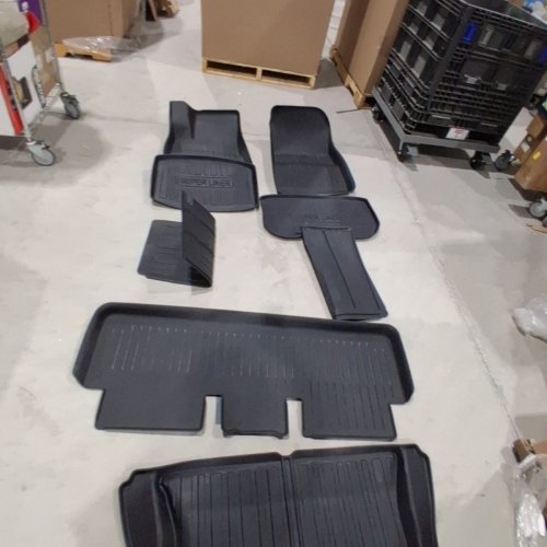 8PC SUPER LINER ALL-WEATHER PROTECTION PRECISION-ENGINEERED AUTOMOTIVE FLOOR MAT SET - FITS 24 - 26 TESLA MODEL 3 HIGHLAND - BLACK (MODEL: S-M-3-2026-8) image 4