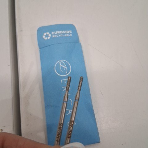 2PK ERICA'S CYLINDER NAIL DRILL BITS EXFOLIATE CUTICLES AND NAIL PLATE - (MODEL:05818) image 3