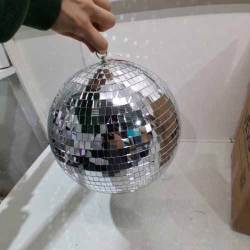 HANGING CEILING ROOF MIRROR DISCO PARTY BALL - 12" image 3