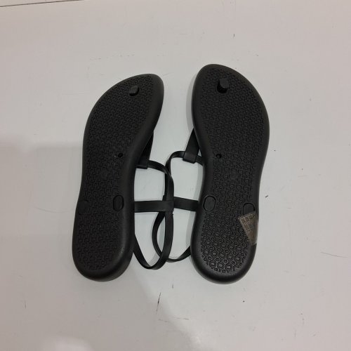 WOMEN'S HATASTIC ROUND RING ROMAN STYLE STRAPPY SANDALS - SIZE 9.5 - BLACK image 4