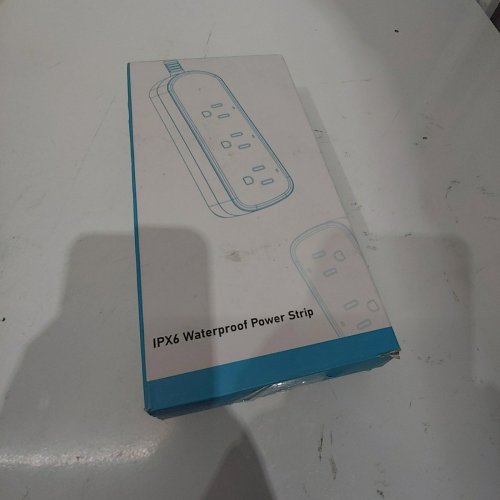 WATERPROOF POWER BAR WITH EXTENSION CORD - 5FT - WHITE (MODEL: ZJ069) image 4