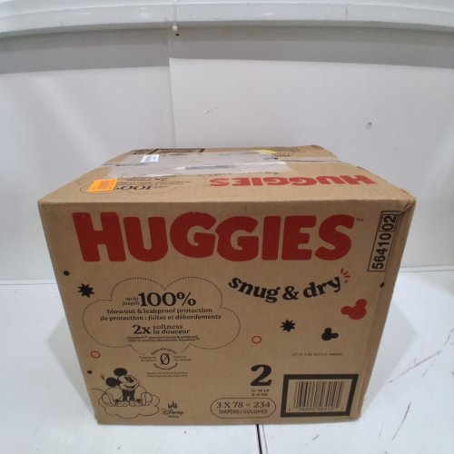 234PK HUGGIES SNUG AND DRY BABY DIAPERS - SIZE 2 (12-18LB) - DISNEY BABY MICKEY MOUSE image 2