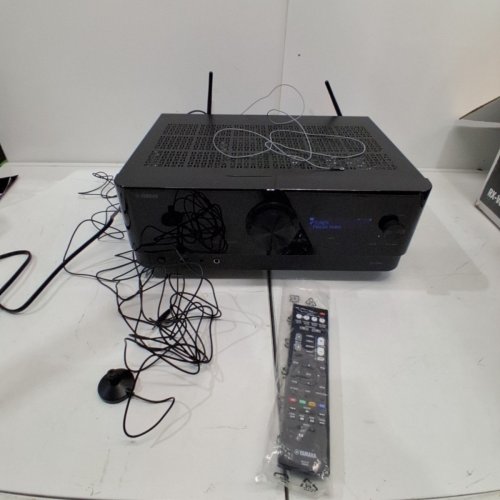 YAMAHA HOME THEATRE RECEIVER, 7.2 CHANNEL, 4K/120HZ AND DOLBY ATMOS CAPABLE, BUILT-IN USB PORT WITH WIFI, MUSICCAST AND AMAZON ALEXA CAPABLE (MODEL: RX-V6A) image 3