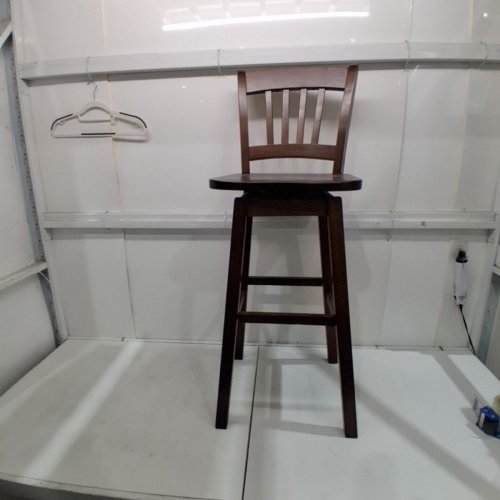 360 DEGREE SWIVEL SEAT BAR STOOL - 43.5" - WALNUT image 2
