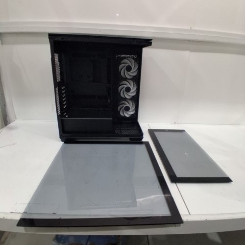 CORSAIR FRAME 4000 SERIES TEMPERED GLASS MODULAR MID-TOWER ATX PC CASE - *CASE ONLY* - BLACK (MODEL: CC-9011297-WW) image 2