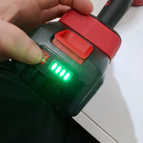 BULLSEYE BLOWER RECHARGEABLE CORDLESS LEAF DUST AIR BLASTER - 24,000RPM 20V - RED/BLACK (MODEL: 4116) image 2