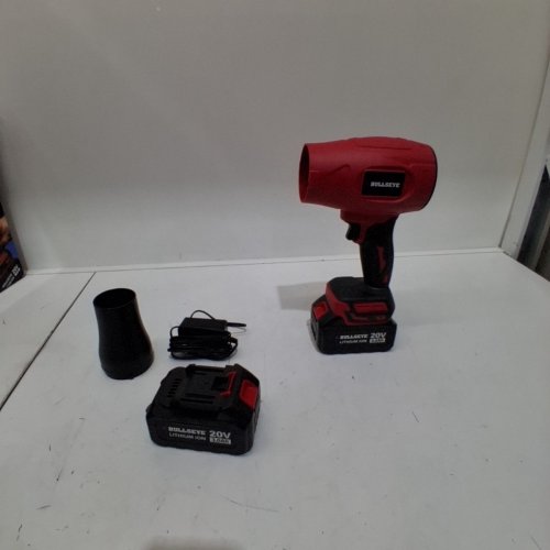 BULLSEYE BLOWER RECHARGEABLE CORDLESS LEAF DUST AIR BLASTER - 24,000RPM 20V - RED/BLACK (MODEL: 4116) image 3