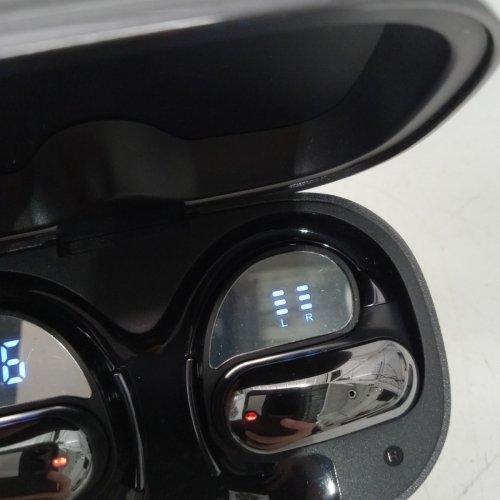 BLUETOOTH WIRELESS RUNNING OUT OF EAR HEADPHONES - BLACK (MODEL: YYK-Q65) image 4
