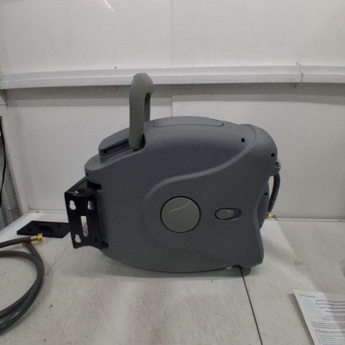 SUNNEDAY RETRACTABLE GARDEN HOSE REEL WITH HOSE - 100FT - GREY (MODEL: 2127221) image 5