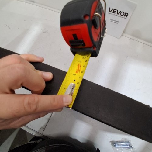VEVOR RUBBER CURB RAMP - 17" X 40" X 2" - BLACK (MODEL: KR-11) image 4