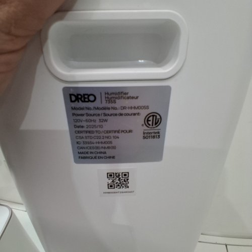 DREO SMART TOP FILL HUMIDIFIER WITH SELF-CLEANING TANK AND APP & REMOTE CONTROL- COMPATIBLE WITH AMAZON ALEXA AND GOOGLE HOME - 11L - WHITE (MODEL: DR-HHM005S) image 5