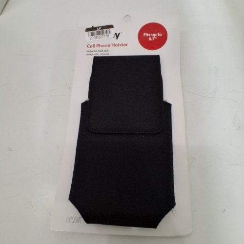 DEALWORTHY CELL PHONE HOLSTER WITH BELT CLIP - FOR PHONES UP TO 6.7" - BLACK image 2