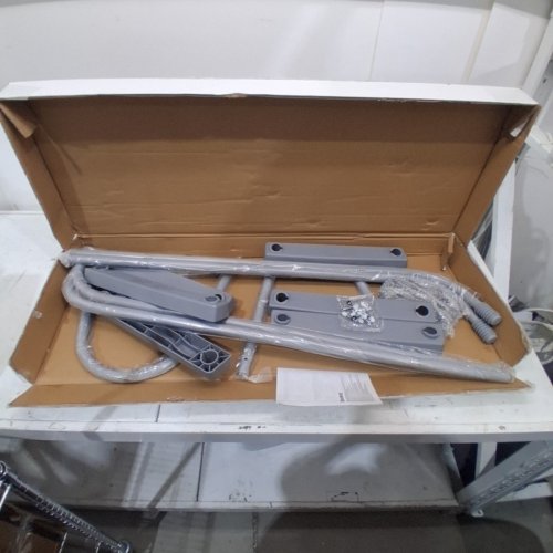 FLOWCLEAR BESTWAY FLOWCLEAR STEEL A-FRAME POOL LADDER WITH HAND RAIL, 42" - GREY (MODEL:58335) image 2