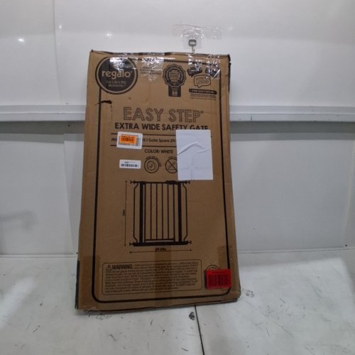 REGALO EASY STEP EXTRA WIDE BABY GATE - 30" X 29"-49" - WHITE (MODEL: 1164 EW DS) image 4
