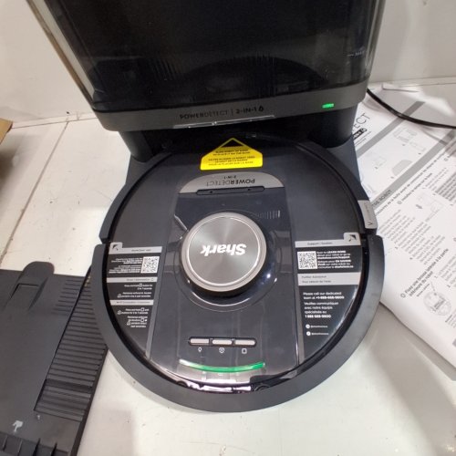 SHARK 2-IN-1 POWERDETECT APP ENABLED ROBOT VACUUM AND MOP VACUUM WITH NEVERTOUCH BASE - 60-DAY AUTO-EMPTY CAPACITY - BLACK (MODEL: RV2820YECA) image 2