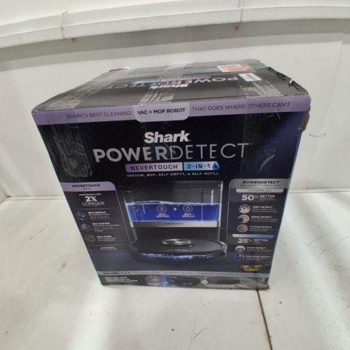 SHARK 2-IN-1 POWERDETECT APP ENABLED ROBOT VACUUM AND MOP VACUUM WITH NEVERTOUCH BASE - 60-DAY AUTO-EMPTY CAPACITY - BLACK (MODEL: RV2820YECA) image 12