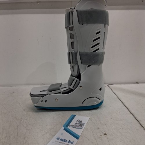 MEDICAL AIR CAM WALKER ORTHOPEDIC BOOT - LARGE - GREY/BLUE image 2