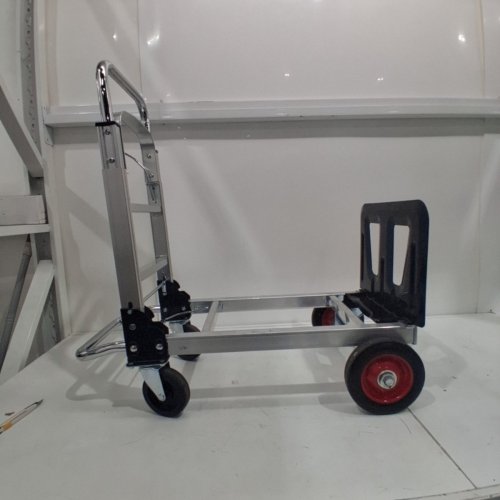 REDCAMP 2 IN 1 FOLDING HAND TRUCK - 42" X 35" X 14.6" UNFOLDED; 14.6" X 9.1" X 28" FOLDED - SILVER image 3