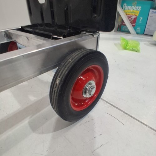REDCAMP 2 IN 1 FOLDING HAND TRUCK - 42" X 35" X 14.6" UNFOLDED; 14.6" X 9.1" X 28" FOLDED - SILVER image 5