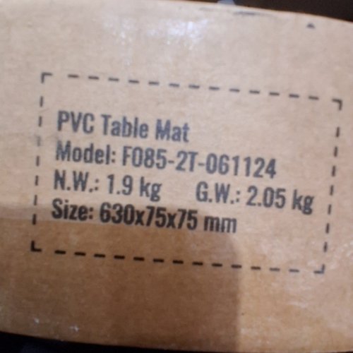 PLASTIC TABLE COVER - PVC RECTANGULAR DESK MAT FOR DINING TABLE, WORK TABLE - 24" X 48" - CLEAR (MODEL: F085-2T-061124) image 4