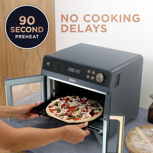 NINJA FRENCH DOOR 10-IN-1 PREMIER AIR FRYER OVEN - SILVER (MODEL: F01XX Z9) image 3