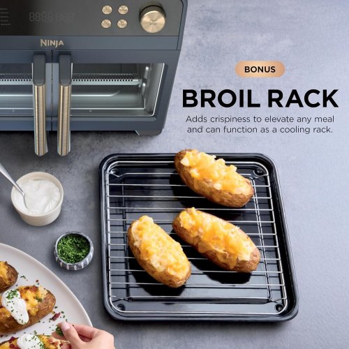 NINJA FRENCH DOOR 10-IN-1 PREMIER AIR FRYER OVEN - SILVER (MODEL: F01XX Z9) image 4