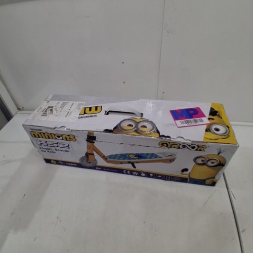 KID'S GYROOR ELECTRIC SCOOTER WITH LED LIGHTS - 5MPH - 110 LBS CAP - MINIONS YELLOW (MODEL: KS2) image 5