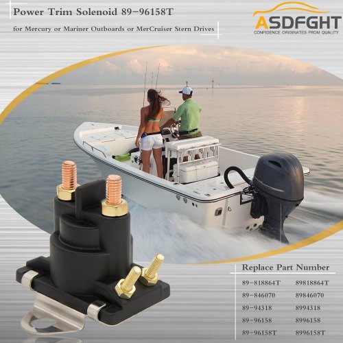2PK POWER TRIM SOLENOID SWITCH FOR MERCRUISER MERCURY MARINER OUTBOARD MOTORS - 12 V (MODEL: 89-96158) image 2