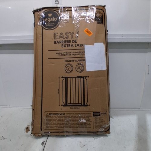 REGALO EASY STEP EXTRA WIDE BABY GATE - 30" X 29"-49" - WHITE (MODEL: 1164 EW) image 4