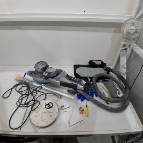 PTS DRYWALL SANDER WITH VACUUM BAG AND ACCESSORIES - 225MM/ 110V-60HZ / 1000-2100R/MIN - GREY/BLACK image 3
