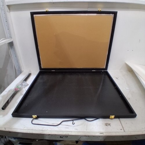 JERSEY FRAME DISPLAY CASE - 24" X 31" - BLACK/GOLD image 4