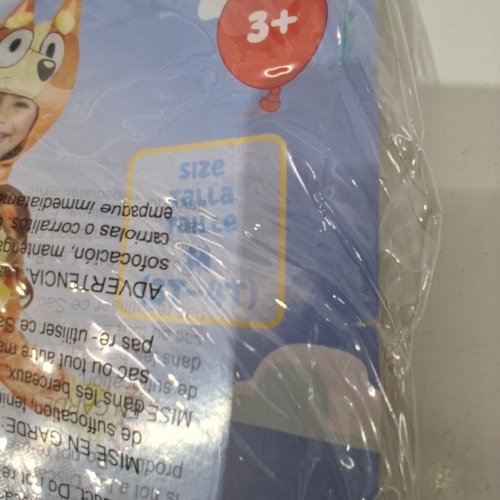 2PC KIDS DISGUISE BLUEY BINGO CHARACTER OUTFIT COSTUME WITH JUMPSUIT AND MASK - 3T-4T - ORANGE image 2