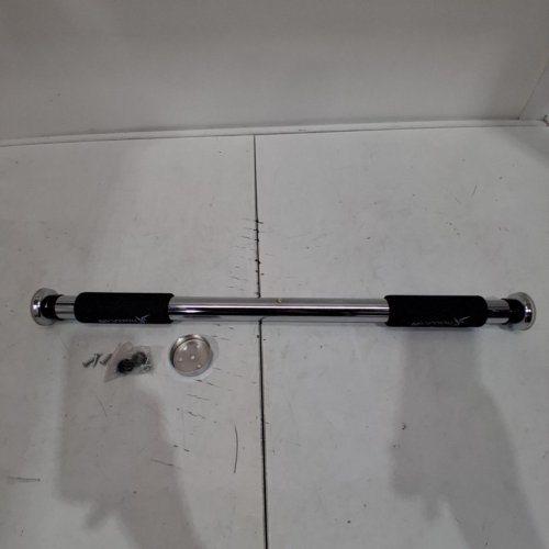 PROSOURCEFIT ADJUSTABLE DOORWAY PULLUP BAR - 24" TO 39" - 220LB CAP - SILVER/BLACK (MODEL: GDS0036) image 2