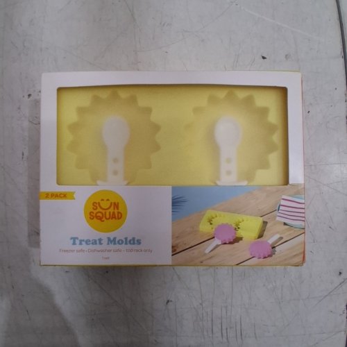 2PK SUN SQUAD DISHWASHER-SAFE TREAT MOLDS WITH HANDLE - YELLOW image 2